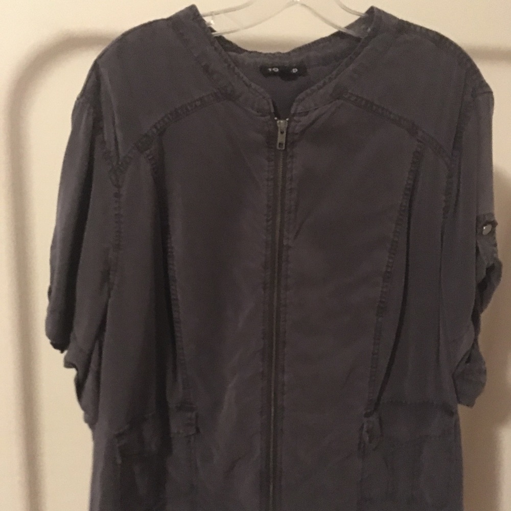 Short Sleeve Zip Jacket - Torrid Plus